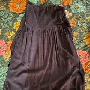 Strapless dress with tie in back